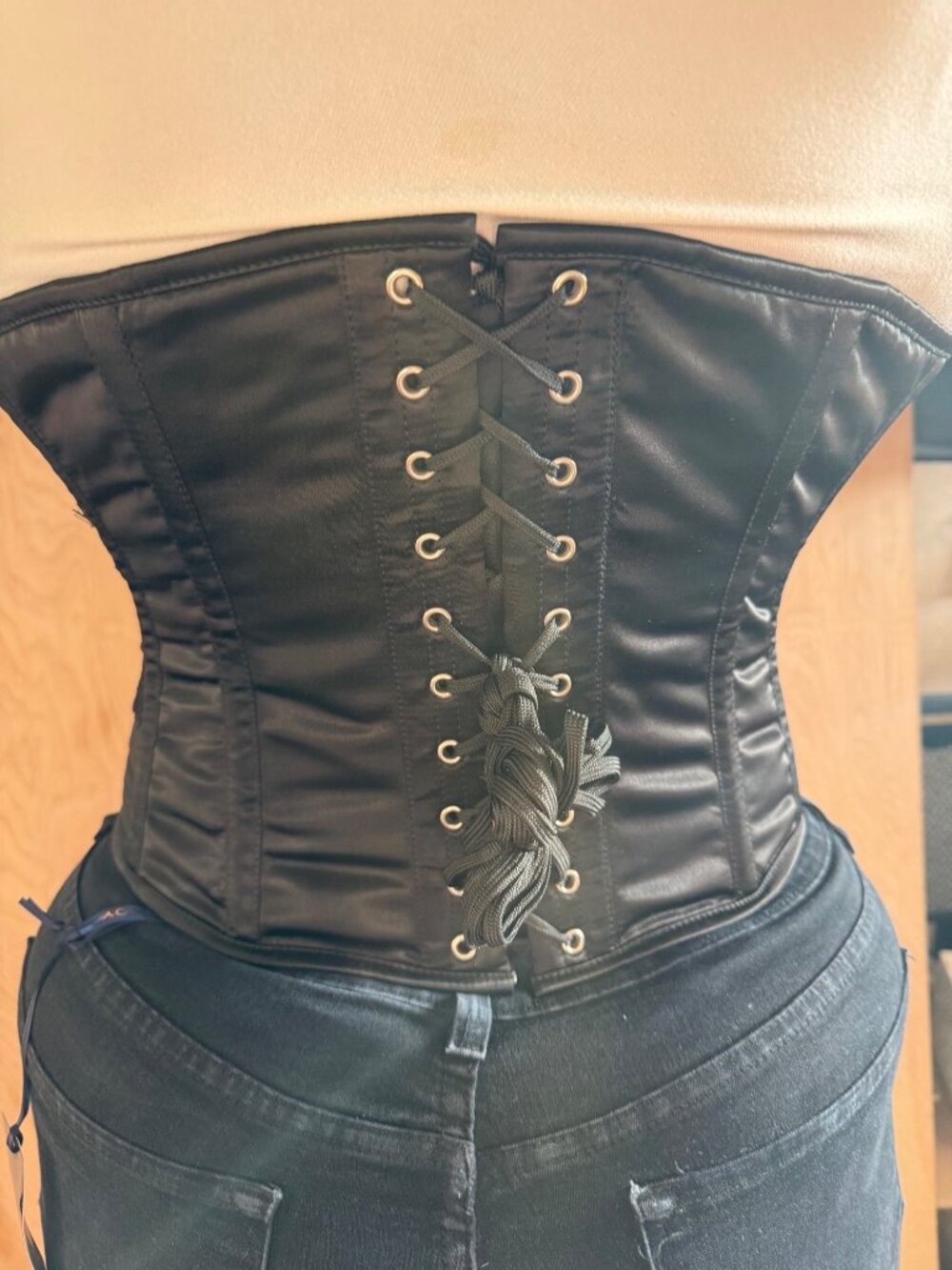 Fox & Royal City Chic Black Betty Trim Underbust Corset Sz 34 (39/40" Waist) NEW - Picture 4 of 15